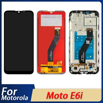ЖК-дисплей для Motorola E6i с сенсорным экраном, дигитайзер в сборе, замена на рамку, ремонт мобильного телефона