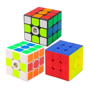 Yuxin Little Magic Cube 3x3 Черный Кубик Без Наклеек 3x3x3 Speed Cube Профессиональная Головоломка Для Детской Развивающей Игрушки