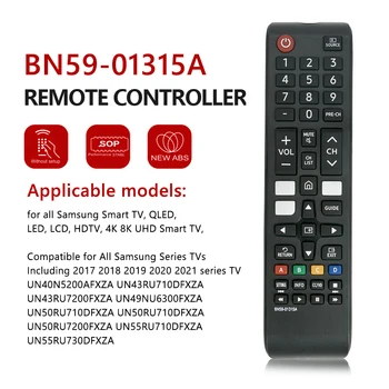 Контроллер Smart TV BN59-01315A Беспроводной контроллер телевизора с кнопками быстрого доступа Запасные части для Samsung Smart TV