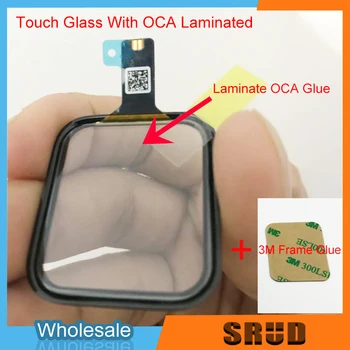 5шт Ламинированное Стекло OCA Touch Digitizer Для Apple Watch Серии 1 2 3 4 5 6 SE 38 мм 40 мм 42 мм 44 мм Запчасти Для Ремонта Сенсорного ЖК-экрана