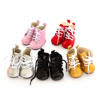 Модные Кожаные Сапоги Для 43-сантиметровой Куклы-Младенца 17-дюймовой Обуви И Аксессуаров Reborn Baby Dolls