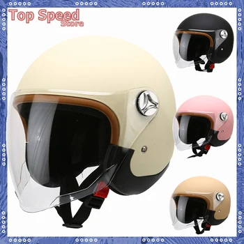 ретро легкий мотоциклетный шлем матового цвета унисекс защитные шлемы универсальный шлем moto homologué шлем для мотокросса зима лето