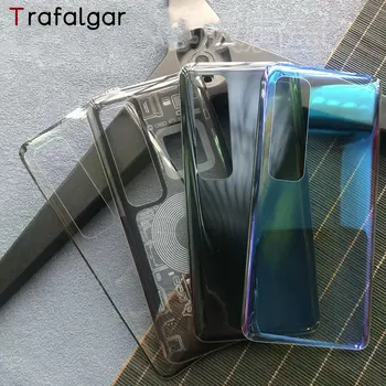Прозрачное стекло Trafalgar для Xiaomi Mi 10 Ultra Задняя крышка батарейного отсека замена задней крышки корпуса + клейкая наклейка M2007J1SC