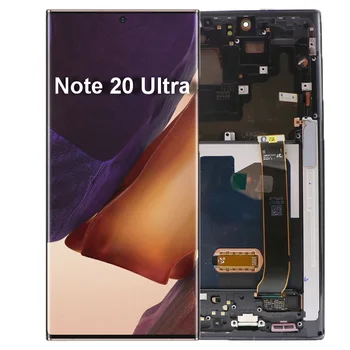 Amoled ЖК-Дисплей Для Samsung Galaxy Note 20 Ultra ЖК-дисплей С Рамкой N985 N986 N985F N986B Для Оцифровки Сенсорного Экрана В сборе
