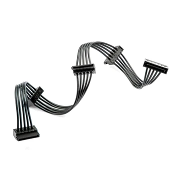 Разветвитель кабеля питания от 1 до 4 15Pin Жесткий блок питания Удлинитель шнура для ПК Sever 15pin