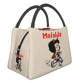 Изготовленная на заказ велосипедная сумка для ланча Mafalda на 3 колеса, женские ланч-боксы с теплой изоляцией-охладителем для поездок в офис