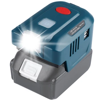 Для M akita 18V Литиевая Батарея Инверторный Генератор Портативный Источник Питания Двойной USB-Адаптер со Светодиодной Подсветкой US/EU Plug