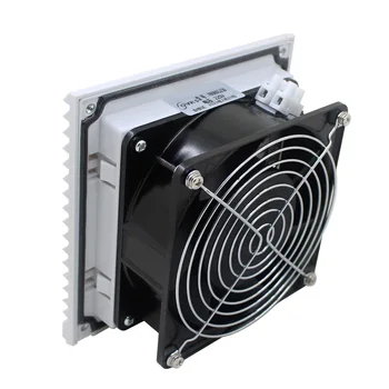 Вентилятор охлаждения шкафа 220 В для панели фильтров, вытяжной вентилятор, вентиляционный фильтр электрического шкафа, жалюзи, крышка маршрутизатора, вентилятор охлаждения
