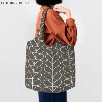 Скандинавская Многоствольная холщовая сумка для покупок Orla Kiely, женская сумка для покупок с переносной емкостью, сумки для покупок, сумки для фотографий
