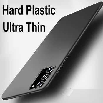 Ультратонкий жесткий чехол для Samsung Note 20 Ultra 10 9 Pro Plus Cover Роскошный Противоударный чехол для ПК Galaxy S20 S9 Plus S10 Lite