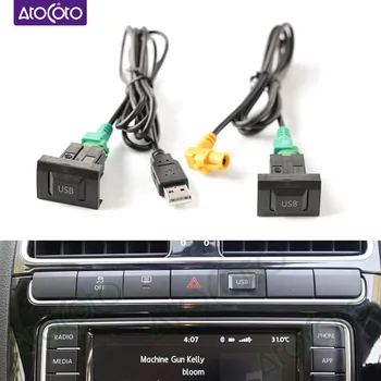 Автомобильный RCD510 Радио 4-Контактный USB-переключатель Кабель-Адаптер для VW Golf MK6 Jetta 5 MK5 Rabbit Scirocco для Audi для Skoda DIY Жгут Проводов