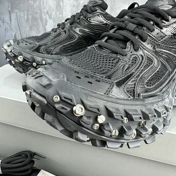 Женская безопасная обувь для ходьбы 2023, Женская обувь Paris Defender, Дизайнерские повседневные кроссовки с сеткой на толстой подошве, Обувь на колесах