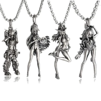 Сексуальное ковбойское ожерелье с подвеской в стиле вестерн Cool Girl Для мужчин и женщин, модные украшения в стиле хип-хоп, косплей, панк, подарки