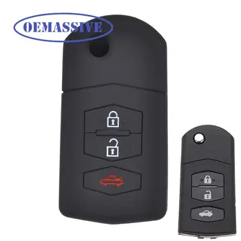 OEMASSIVE Силиконовый Чехол Для Ключей Mazda Demio 2 3 5 6 M3 M5 M6 CX-5 CX7 CX9 RX8 MX5 MPV Keyless Fob Shell Skin Protector