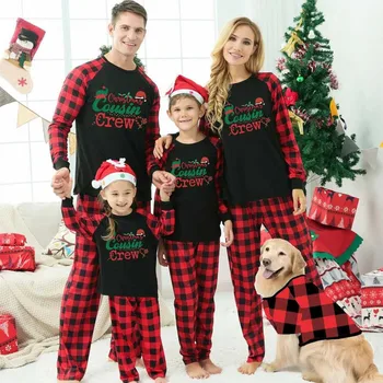 Детская Одежда для родителей и детей, семейные пижамы в тон для родителей и детей, пижамы в тон для семьи, Рождественские пижамы в тон для родителей и детей
