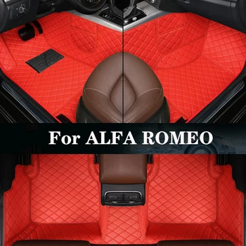 Новая Боковая Сумка Для Хранения С Индивидуальным Кожаным Автомобильным Ковриком Для Автозапчастей ALFA ROMEO Giulia Mito Stelvio GT Giulietta 4C 159