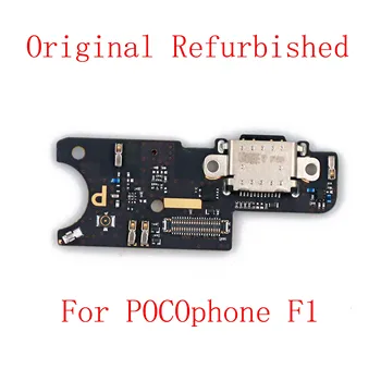 Оригинальная Отремонтированная плата USB для зарядки Xiaomi POCOphone F1 plug charge Port Flex Замена поддержка быстрой зарядки