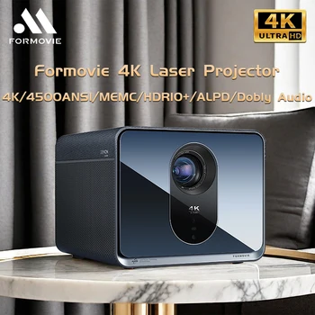 Formovie X5 4K Лазерный проектор 4500 ANSI Люмен ALDP Android Smart Проектор с автоматической фокусировкой 4 + 128 ГБ Поддержка MEMC HDR10 Домашний кинотеатр