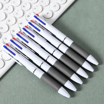 Шариковая ручка 3 цвета в 1 Классическая шариковая ручка для письма Офисные школьные канцелярские принадлежности Красная Черная Синяя ручка 0,7 мм