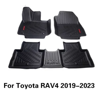Автомобильные Коврики Для Toyota RAV4 2020 2021 2022 TPE Водонепроницаемый Полностью Окруженный Пищевой Защитной Прокладкой Автомобильный Ковер Для Защиты Пола