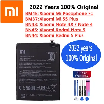 2022 Года xiaomi Оригинальный Аккумулятор Для Xiaomi Mi 5S Plus Note 4X /4 Redmi 5 Plus Note 5 Note5 MI Pocophone F1 Телефонная Батарея