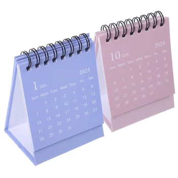 Настольный календарь в стиле Mini Ins, Маленький настольный календарь, мини-ежедневник, спиральный календарь для дома, офиса, школы