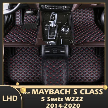 Автомобильные Коврики Для Maybach S Class W222 S300 320 350 400 450 500 560 600 Пятиместные 2014-2016 2017 2018 2019 2020 Аксессуары
