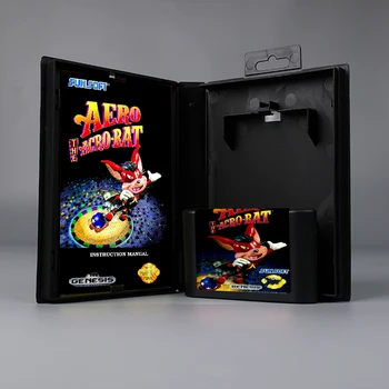Игровая карта Aero the Acro-Bat США или EUR cover 16bit MD с коробкой с руководством для консолей Sega Genesis Megadrive