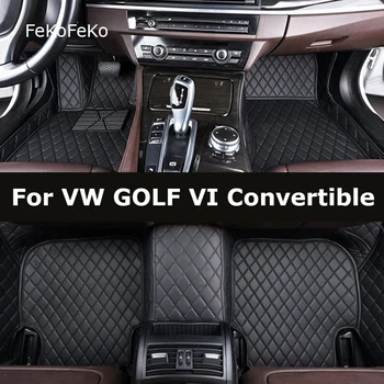 Изготовленные на Заказ Автомобильные Коврики FeKoFeKo Для VW GOLF VI Convertible Auto Carpets Foot Coche Accessorie