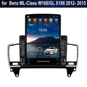 Android 12 Вертикальный Стиль Экрана Tesla Автомобильный Радиоприемник GPS Навигация Мультимедийный Плеер Для Mercedes Benz ML-Class W166 GL X166 12-15