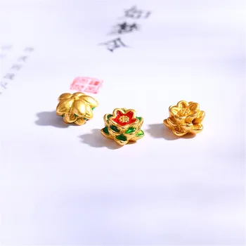 Аксессуары Sha Gold Diy, долговечное масло для капания через отверстие Lotus, бусы из веревки Lotus Zen ручной работы для мужчин и женщин