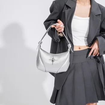 Женская модная простая сумка для пригородных поездок подмышками, сумка через плечо