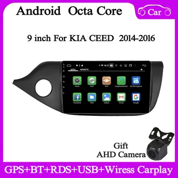 9-дюймовый Android автомобильный радио мультимедийный плеер для KIA CEED 2014 15 16 gps navi автомобильный аудио стерео DSP carplay автоматическое головное устройство видео