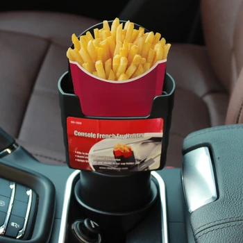 Автомобильный держатель для картофеля фри, подстаканник для еды и напитков, ведро для хранения в автомобиле для стайлинга автомобилей