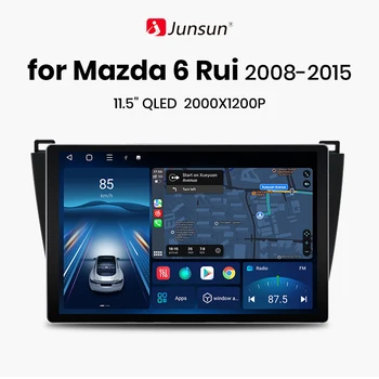Junsun X7 PRO 11,5 “2K AI Voice Wireless CarPlay Android Auto Автомагнитола для Mazda 6 Rui GH 2008-2015 Мультимедийное авторадио