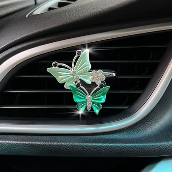 Освежитель воздуха Butterfly Car-стайлинг автомобиля, Духи с натуральным запахом, Кондиционер Butterfly Diamond Aromatherapy Clip
