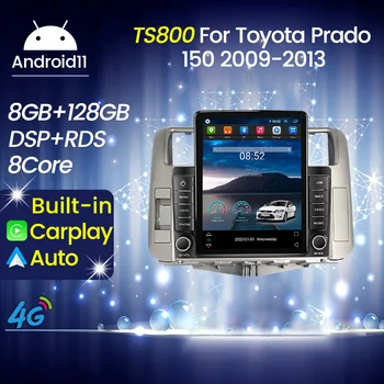2Din Android Автомагнитола Для Toyota Land Cruiser Prado 150 2009-2013 Мультимедийный Плеер GPS Навигация Carplay Авто Стерео 4G WIFI