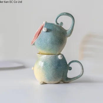 Креативная чашка little monster cup Цзиндэчжэнь Керамическая Кофейная Кружка Творческая личность пара чашек воды для подарков друзьям