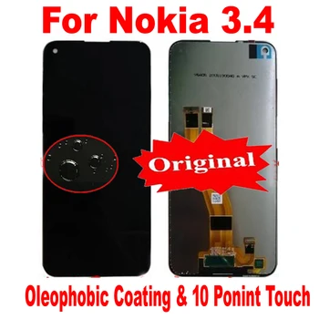 Оригинальный Новый рабочий ЖК-дисплей с сенсорным экраном 6,39 дюйма, дигитайзер в сборе, Стеклянный датчик для замены мобильного телефона Nokia 3.4 Pantalla