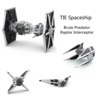 Строительные блоки MOC Space Wars TIE Космический корабль Brute Predator Raptor Interceptor Сборка Коллекции кирпичей DIY Детские игрушки Подарок