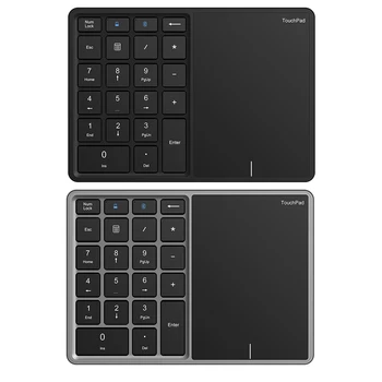 Цифровая клавиатура Беспроводная мини-цифровая клавиатура, совместимая с Bluetooth 2.4G, Цифровая клавиатура финансового учета для настольного ноутбука