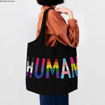 Многоразовая сумка для покупок для ЛГБТ, женская холщовая сумка через плечо, прочная сумка для гей-парада, сумки для покупок, подарки