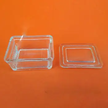 Квадратная банка для окрашивания предметных стекол микроскопа, 10 слотов с крышкой Для лаборатории, аптеки, химика, для нанесения пятна на предметные стекла образцов