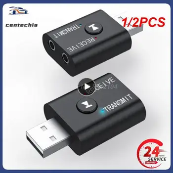 1/2 Шт. Bluetooth 5,0 Приемник Передатчик 2 В 1 Беспроводной Аудио 3,5 мм USB Aux Музыкальный Адаптер Для Автомобильного Динамика ПК ТВ