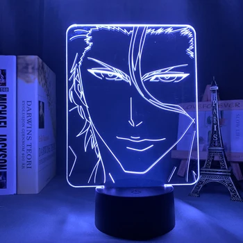 3d лампа аниме Bleach Sosuke Aizen для украшения спальни, ночник, классный подарок на День рождения, Акриловый светодиодный ночник Sosuke Bleach
