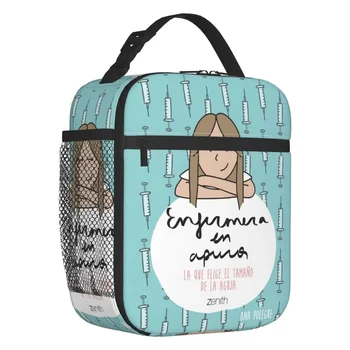 Изготовленная на заказ Enfermera En Apuros, Медицинская сумка для ланча, женский термоохладитель, Изолированные ланч-боксы для детей, школьников