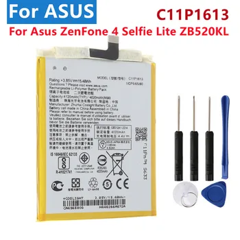 C11P1613 Для ASUS Оригинальный Аккумулятор Для Asus ZenFone 4 Selfie Lite ZB520KL Аутентичный Аккумулятор Большой Емкости 4120 мАч + Бесплатные Инструменты