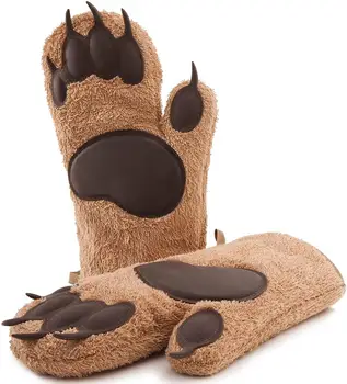 перчатки для выпечки esigner bear, привлекающие внимание на каждой кухне, перчатки для кастрюль, перчатки для духовки, кухонные перчатки, подарок