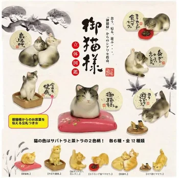 Фигурка Гашапона SHINE-G, симпатичная фигурка художника Kawaii Japan Cat, аниме-игрушки-капсулы Gachapon, подарок