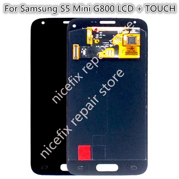 100% Протестирована 4,5-дюймовая замена SAMSUNG Galaxy S5 Mini G800 G800F G800H ЖК-дисплей с сенсорным экраном и цифровым преобразователем в сборе